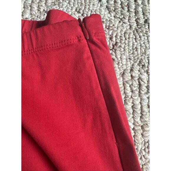 Karen Kane Womens Pants Casual Business Elastic Waist Zipper Pull On  Size 8 Red - Picture 4 of 5
